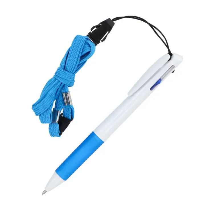 3 Colour pen with grip and keycord - LT87855 (N0111)